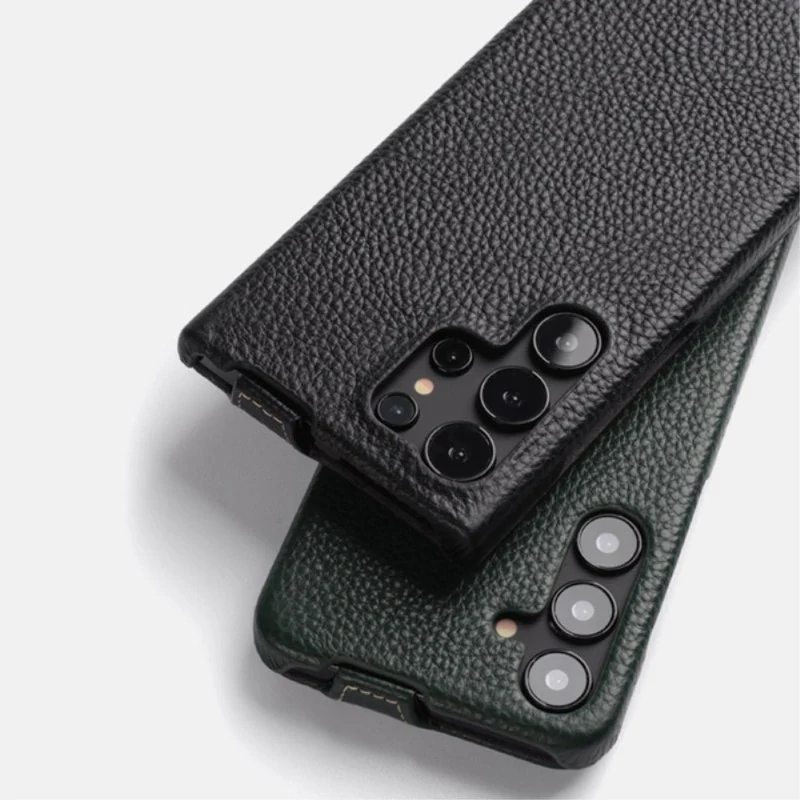 Pouzdro kožené Melkco flipové na Samsung Galaxy S24 Ultra černé