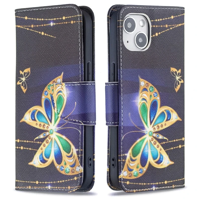 Pouzdro pro iPhone 15 Motýl černé