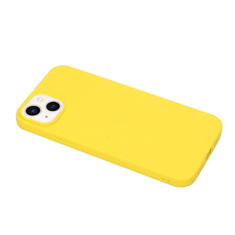 Kryt na iPhone 15 gumový Premium žlutý