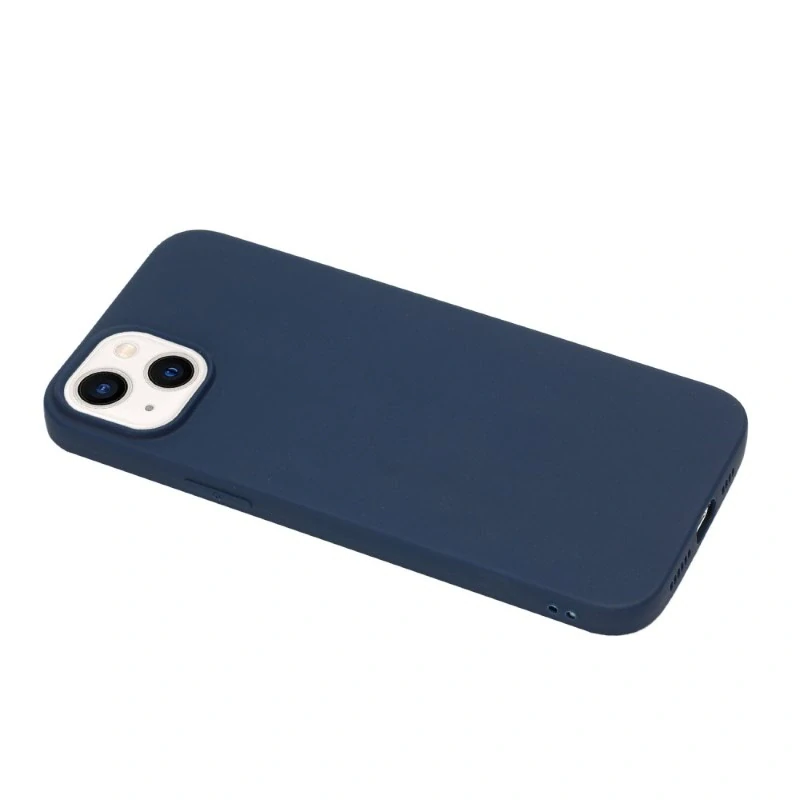 Kryt na iPhone 15 gumový Premium tmavě modrý