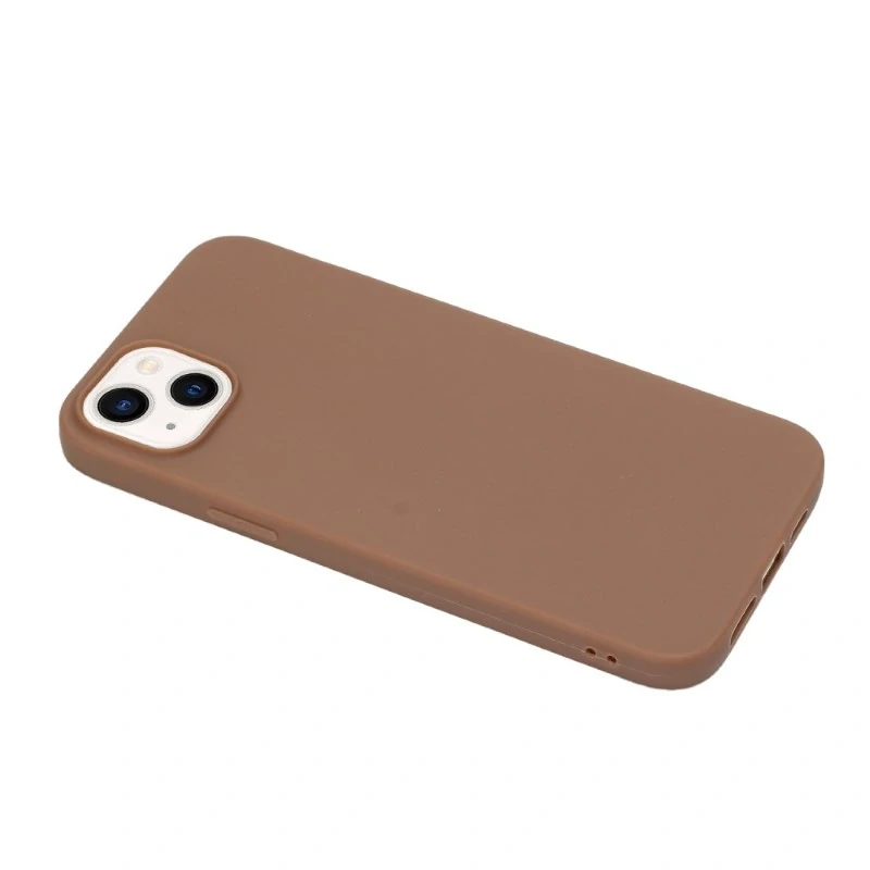Kryt na iPhone 15 gumový Premium hnědý