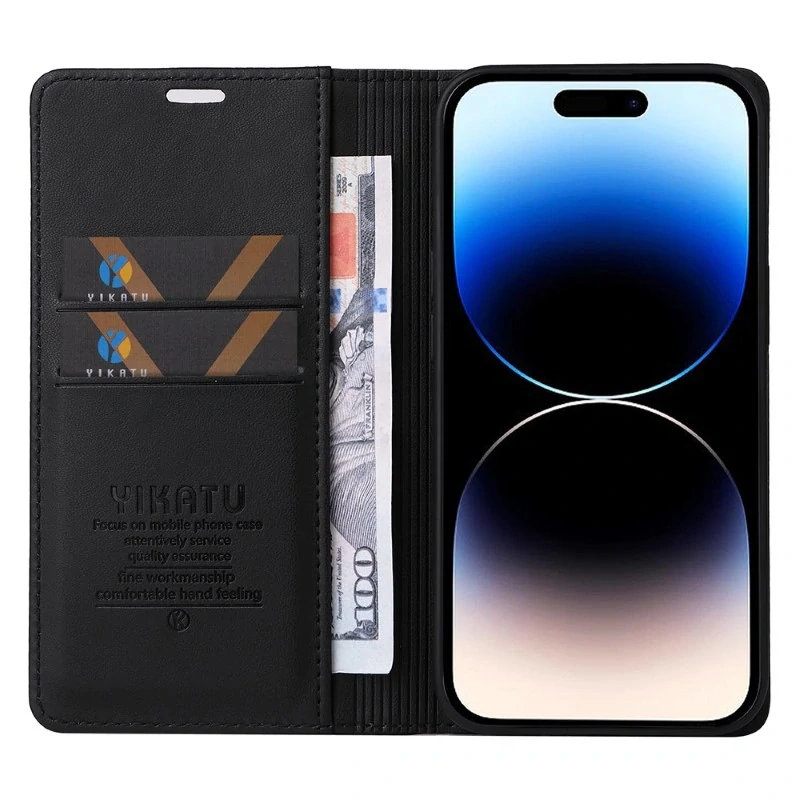 Pouzdro na iPhone 15 Pro YIKATU černé