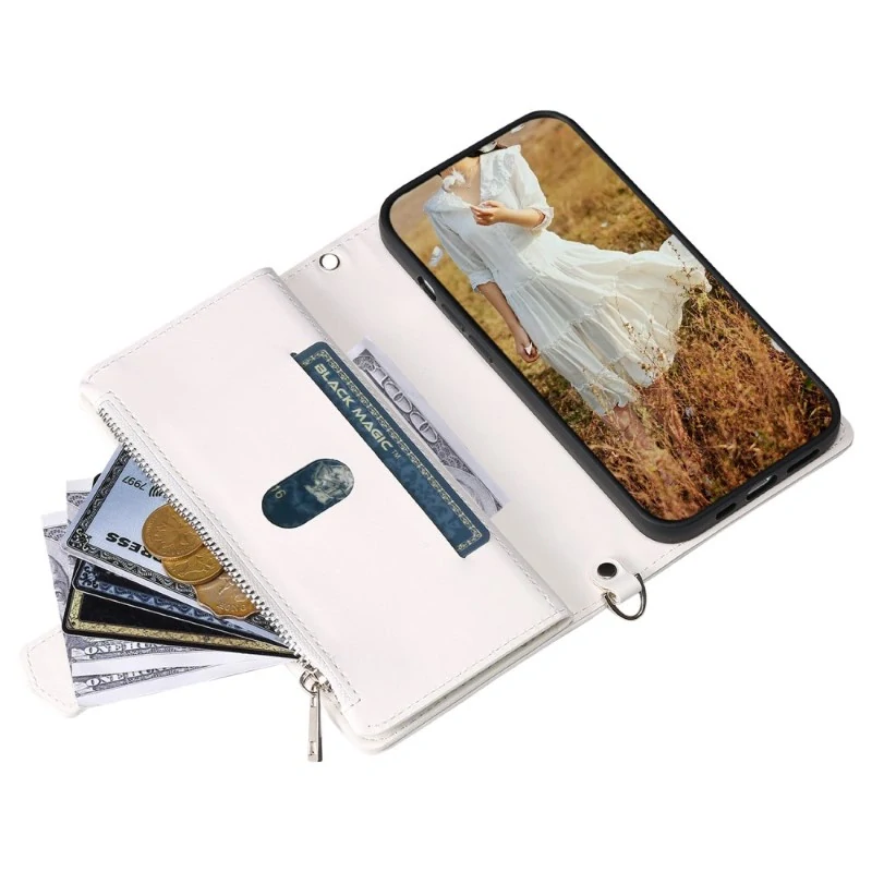 Pouzdro pro iPhone 15 Pro Luxury Double Layer bílé