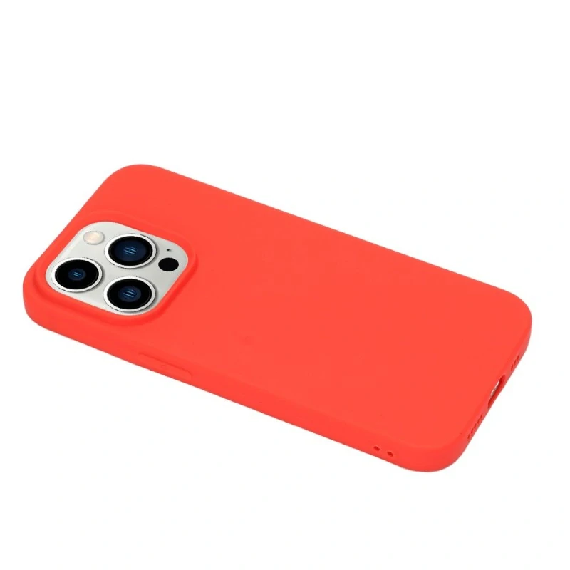 Kryt na iPhone 15 Pro gumový Premium červený