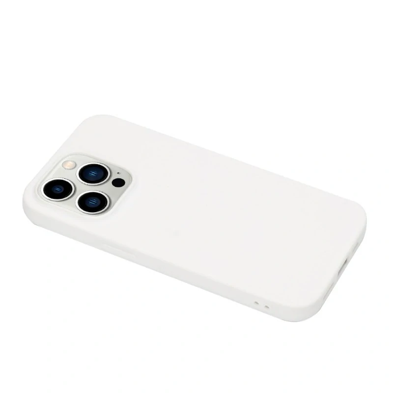 Kryt na iPhone 15 Pro gumový Premium bílý