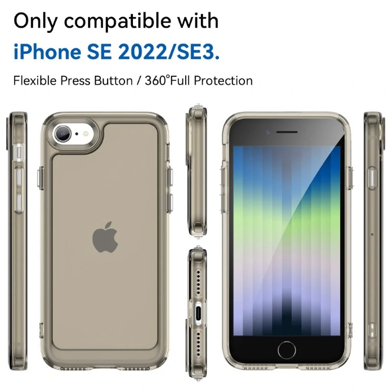 Kryt na iPhone 7 / 8 / SE ( 2020 / 2022 ) odolný gumový šedý