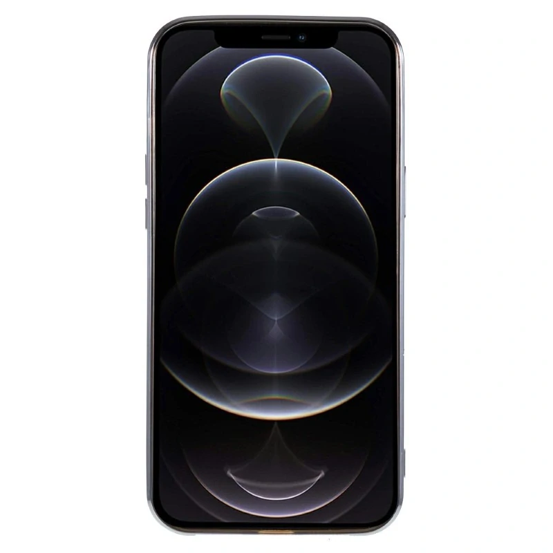 Kryt na iPhone 12 / 12 Pro gumový s podporou MagSafe stříbrný