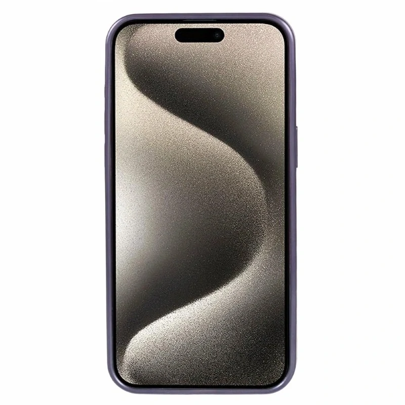 Kryt na iPhone 15 Pro Max gumový s podporou MagSafe fialový