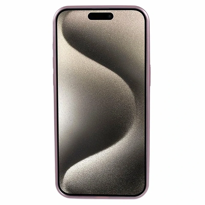 Kryt na iPhone 15 Pro Max gumový s podporou MagSafe růžový