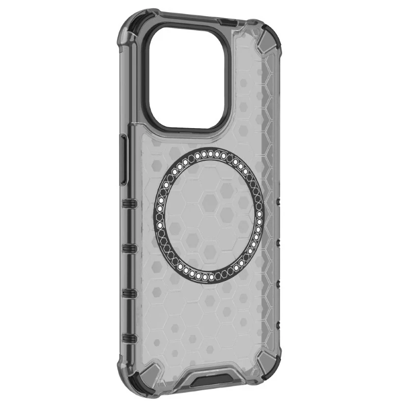 Kryt na iPhone 15 Pro Max odolný Honeycomb s podporou Magsafe černý
