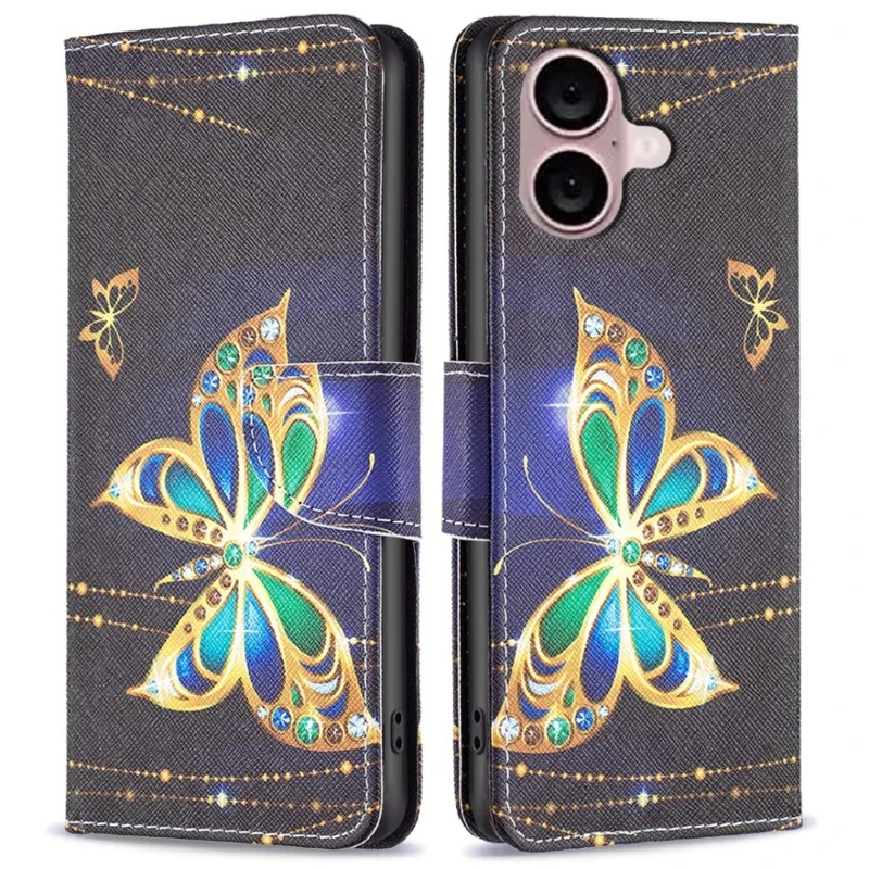 Pouzdro pro iPhone 16 Motýl černé