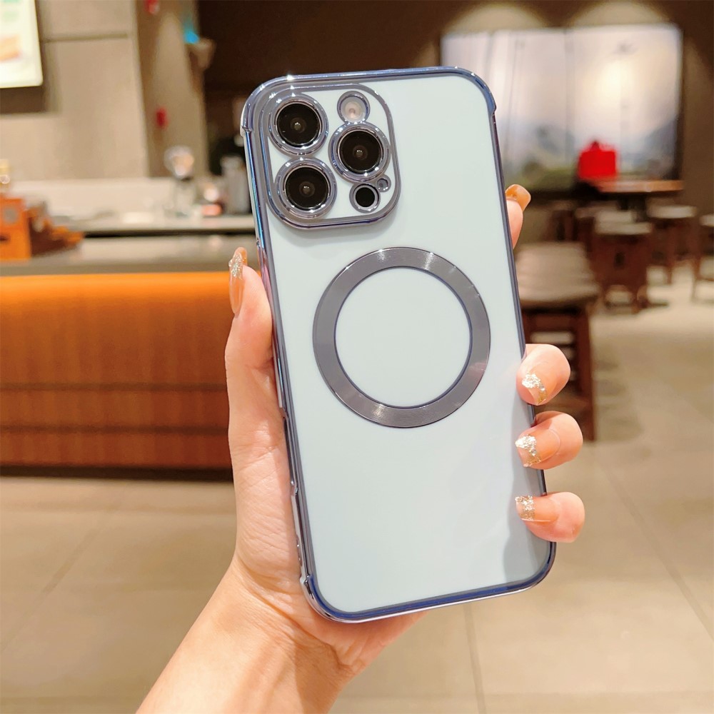 Kryt na iPhone 16 Pro Luxury s podporou MAGSAFE modrý