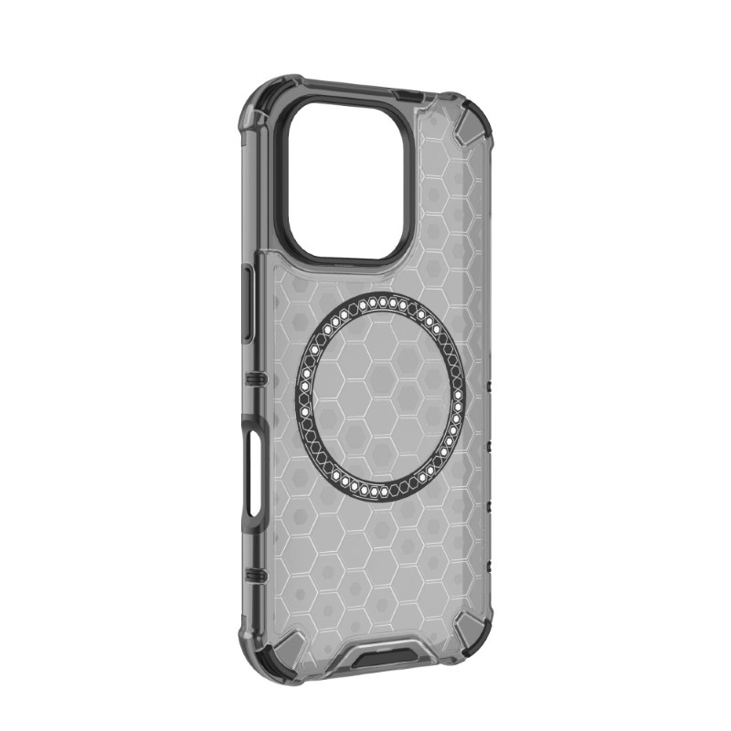 Kryt na iPhone 16 Pro odolný Honeycomb s podporou Magsafe černý