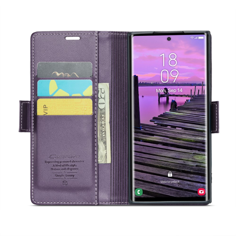 Pouzdro na Samsung Galaxy S25 Ultra CASEME smooth fialové