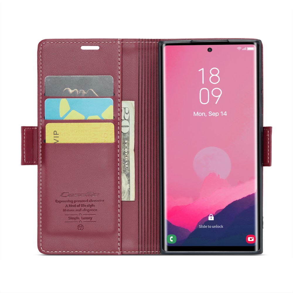 Pouzdro na Samsung Galaxy S25 Ultra CASEME smooth červené