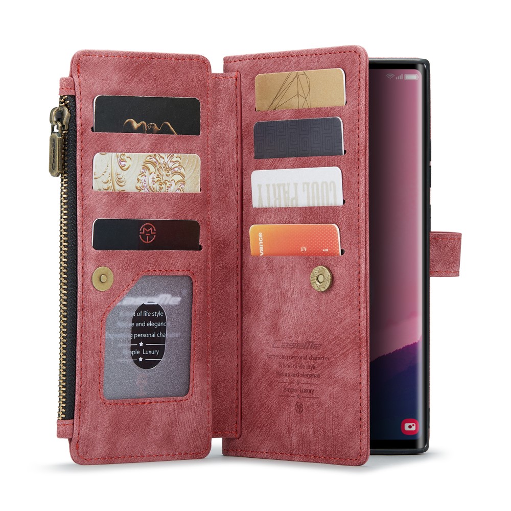 Pouzdro na Samsung Galaxy S25 Ultra CASEME Deluxe červené