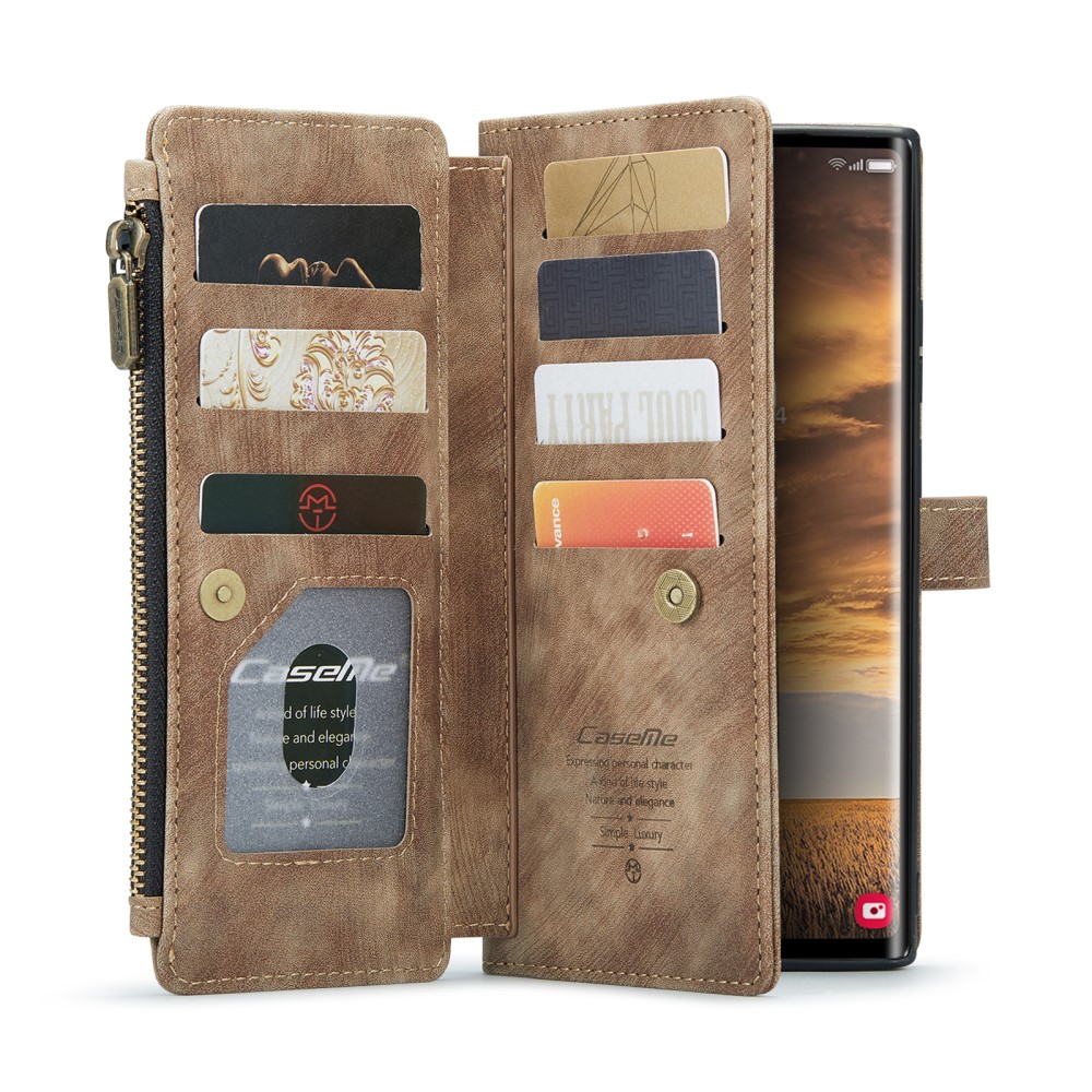 Pouzdro na Samsung Galaxy S25 Ultra CASEME Deluxe hnědé