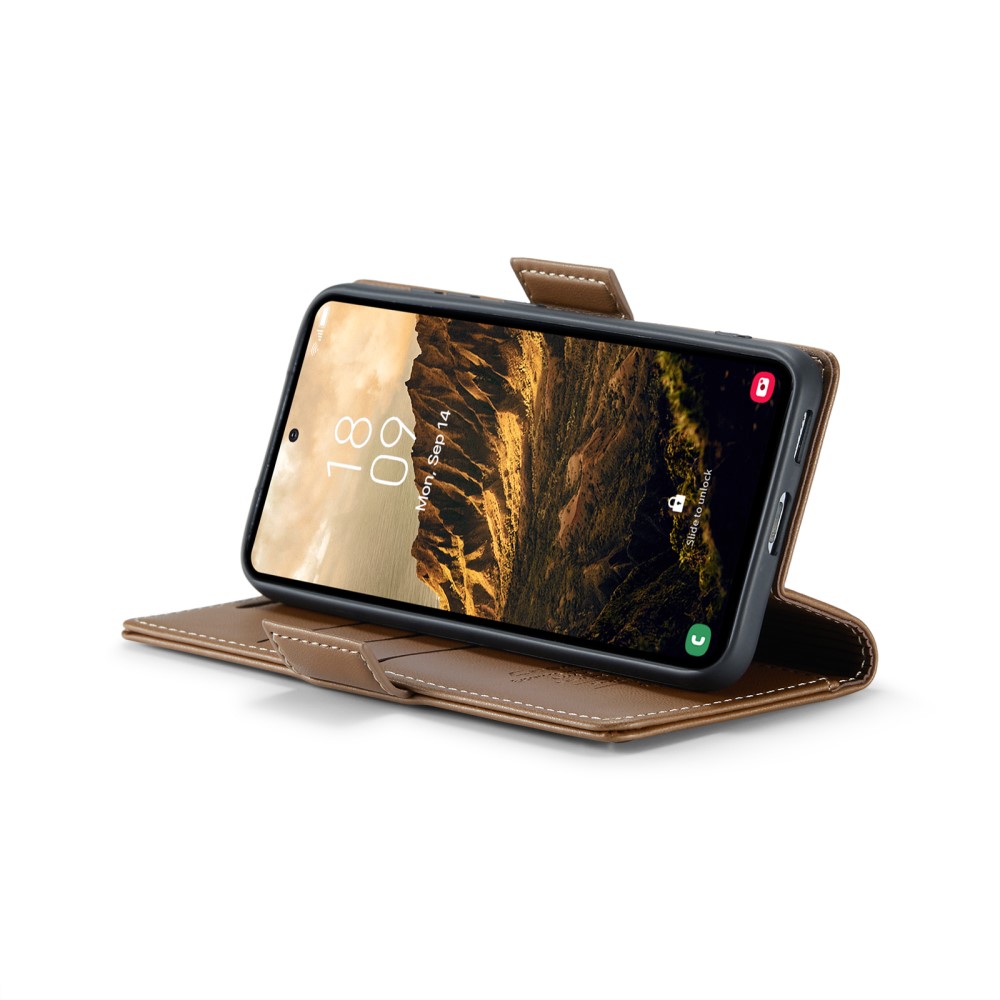 Pouzdro na Samsung Galaxy S25 CASEME smooth hnědé