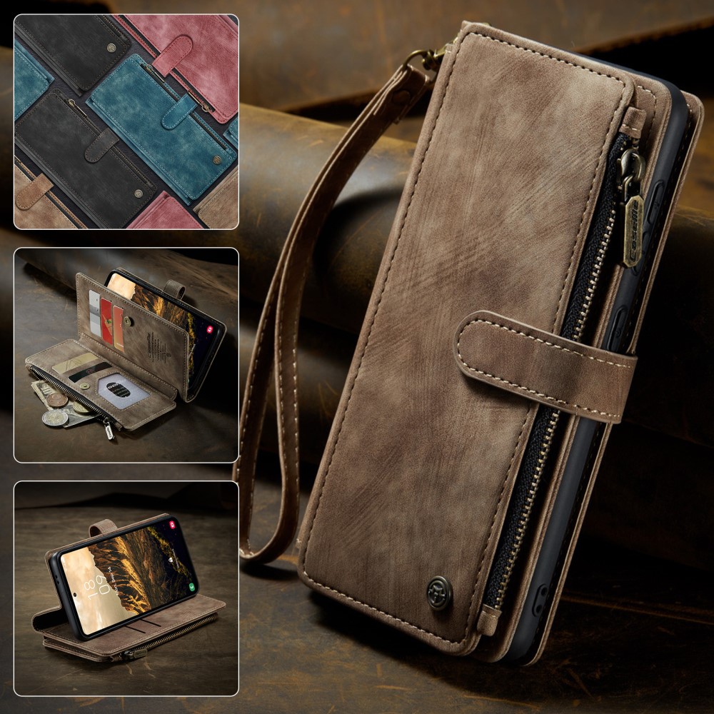 Pouzdro na Samsung Galaxy S25 CASEME Deluxe hnědé