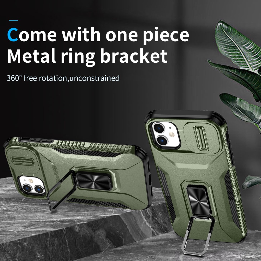 Kryt na iPhone 11 s krytkou na fotoaparát zelený