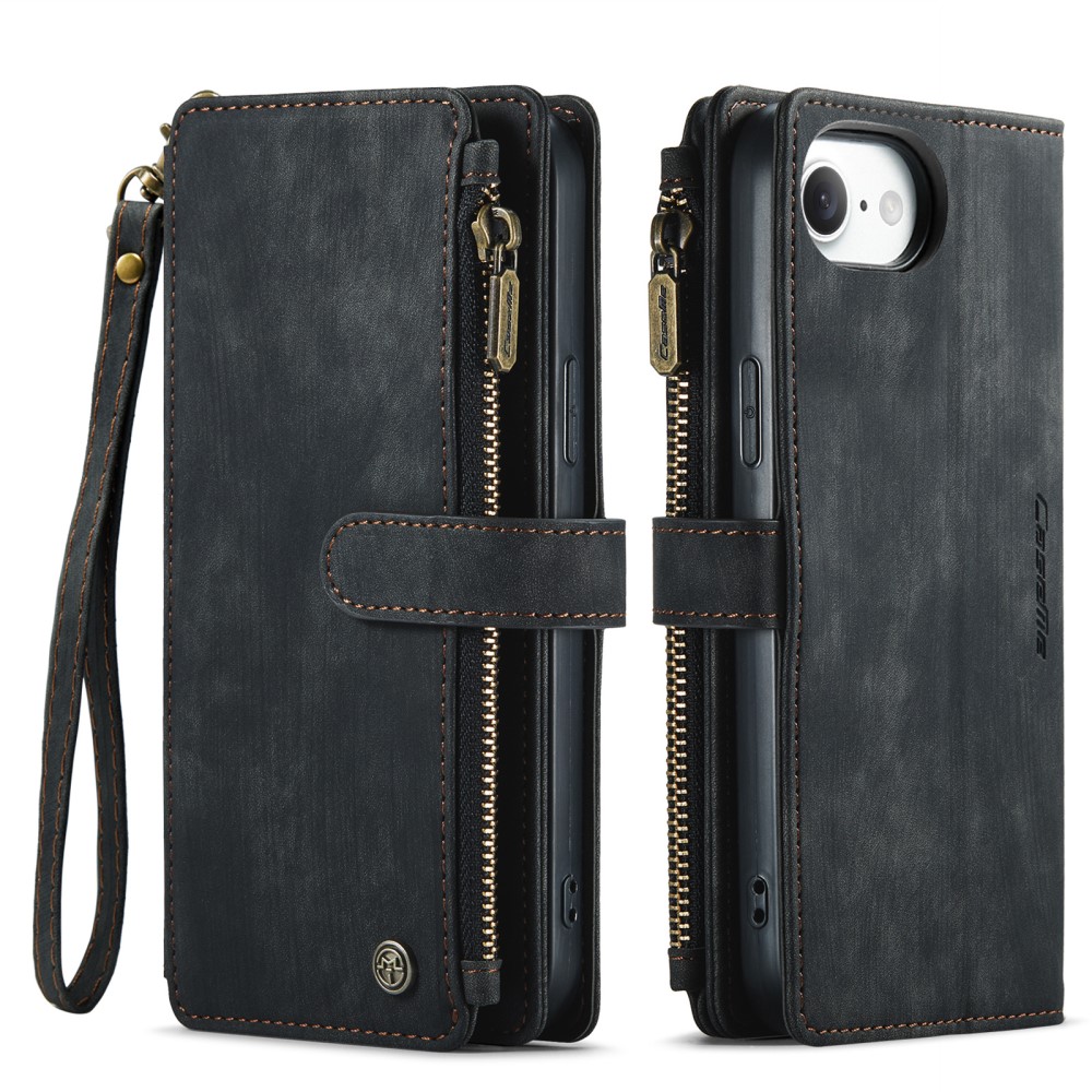 Pouzdro pro iPhone 16E CASEME Luxury Double Layer černé