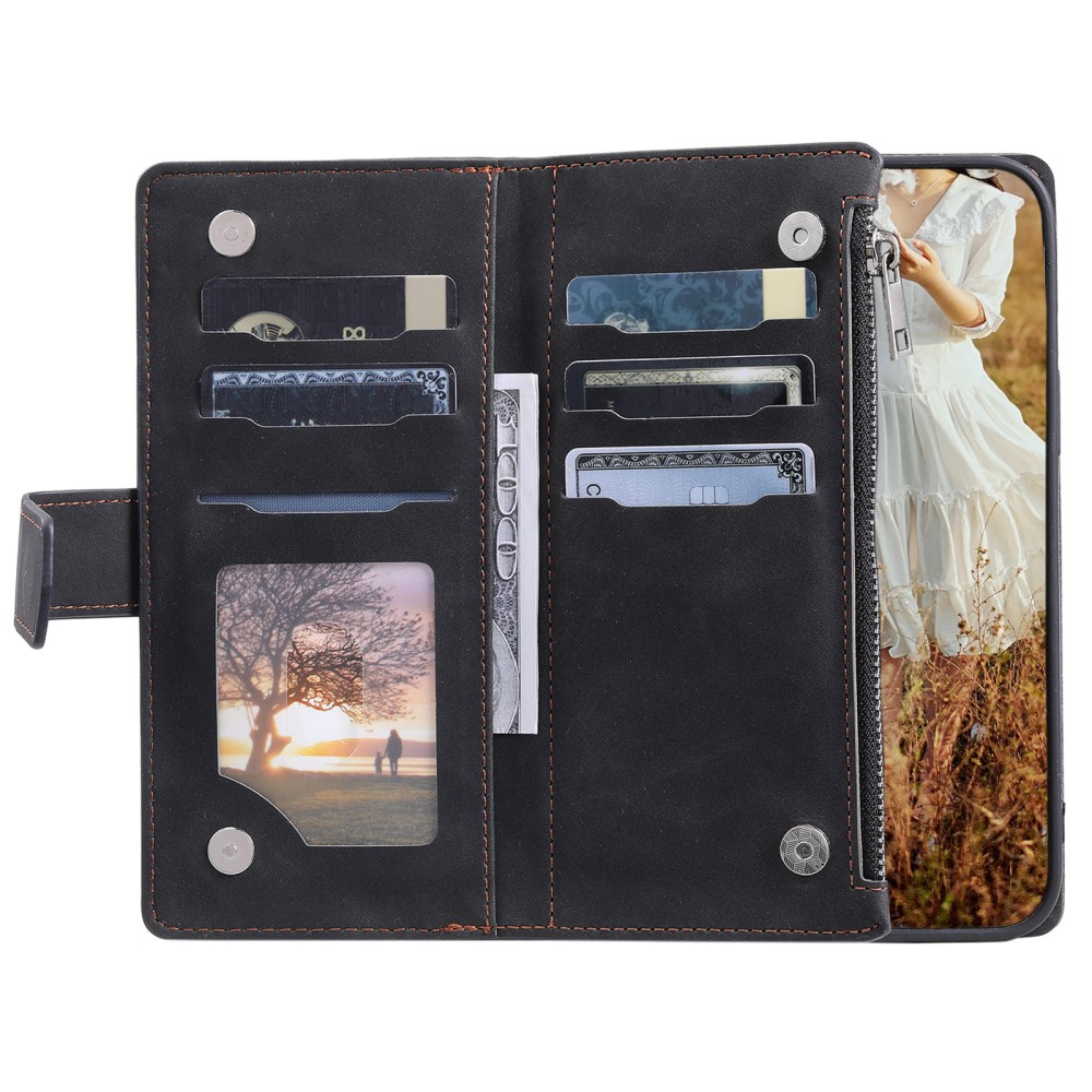 Pouzdro na Samsung Galaxy S24 FE Luxury Double Layer černé