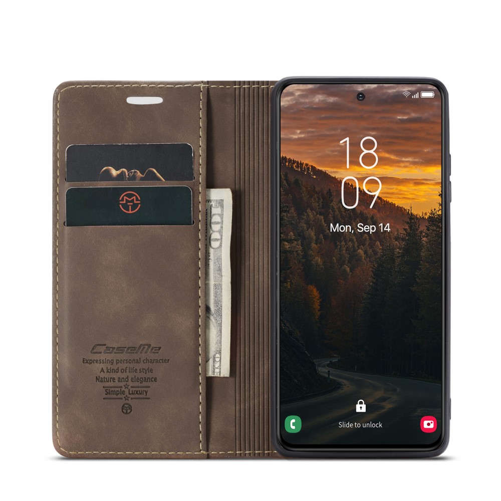 Pouzdro na Samsung Galaxy S24 FE CASEME hnědé