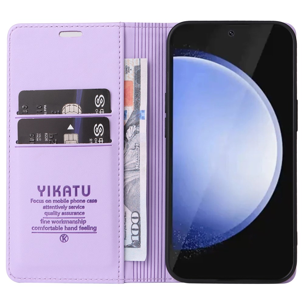 Pouzdro na Samsung Galaxy S24 FE Yikatu fialové