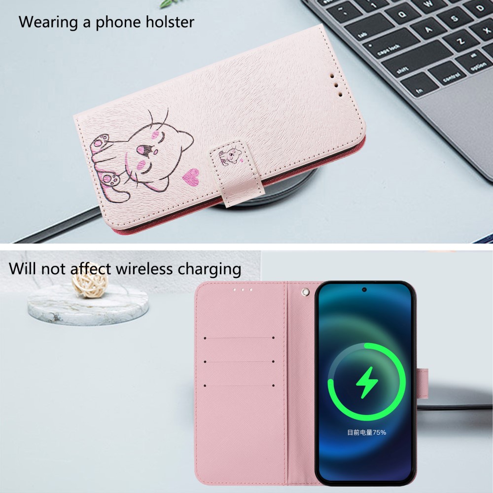 Pouzdro na Samsung Galaxy S24 FE kotě růžové