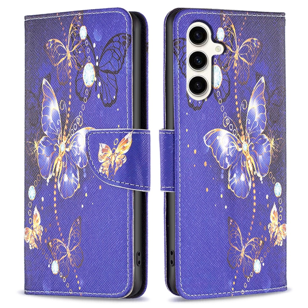 Pouzdro na Samsung Galaxy S23 FE Motýl fialové