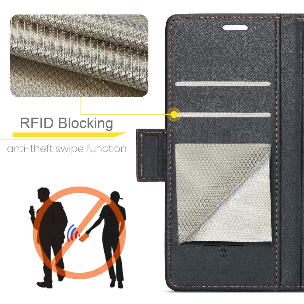 Pouzdro na iPhone 16 Plus CASEME smooth černé
