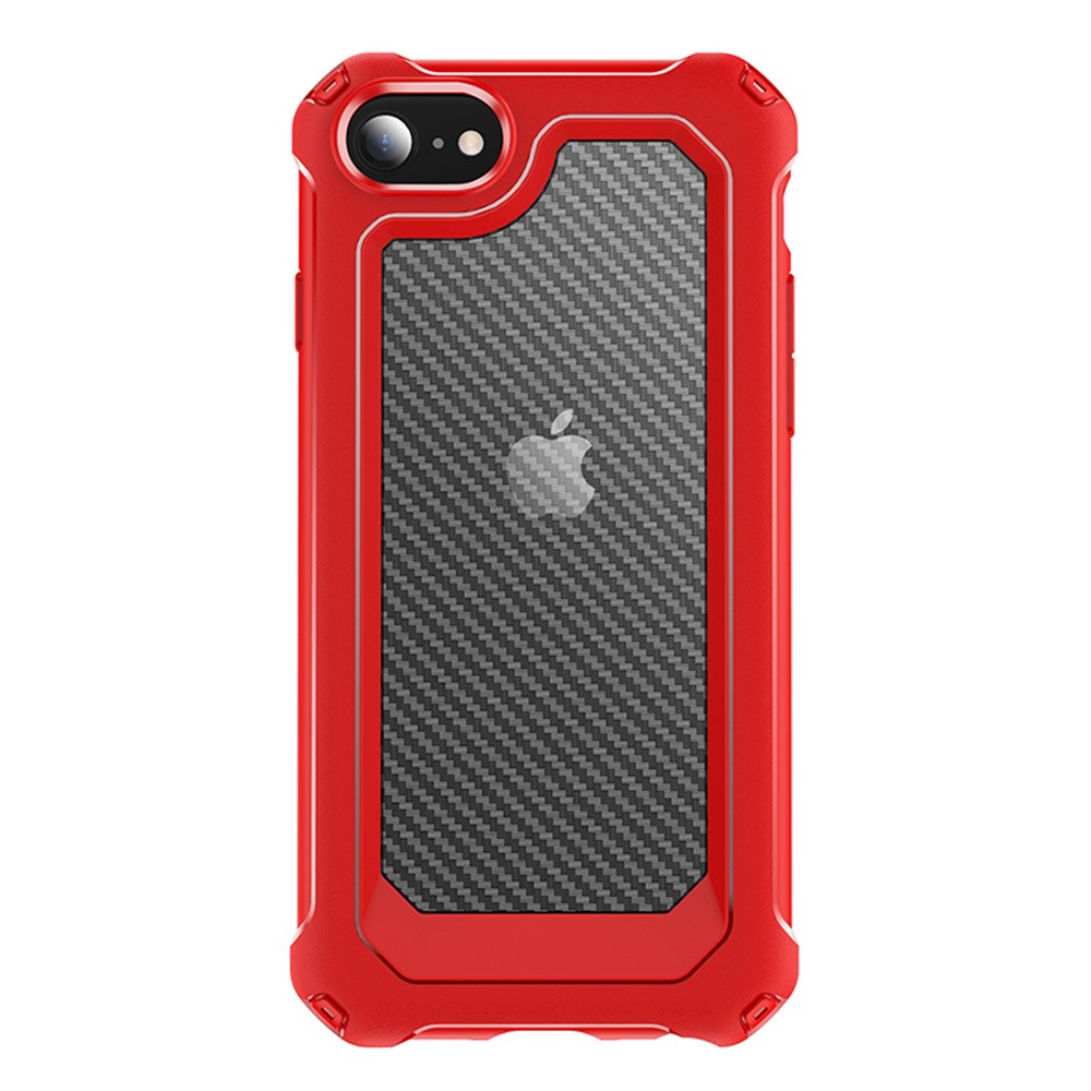 Kryt na iPhone 7 / 8 / SE ( 2020 / 2022 ) odolný Carbon červený