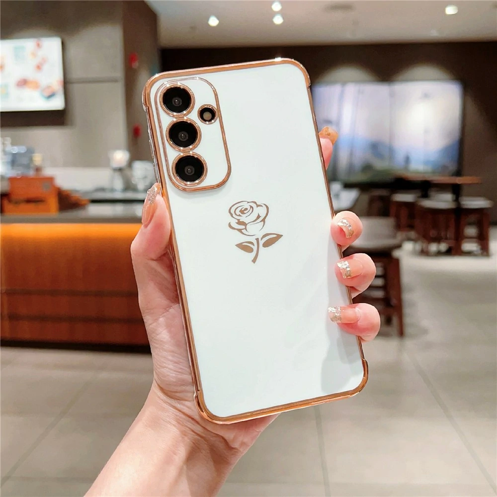 Kryt na Samsung Galaxy S25 růže bílý