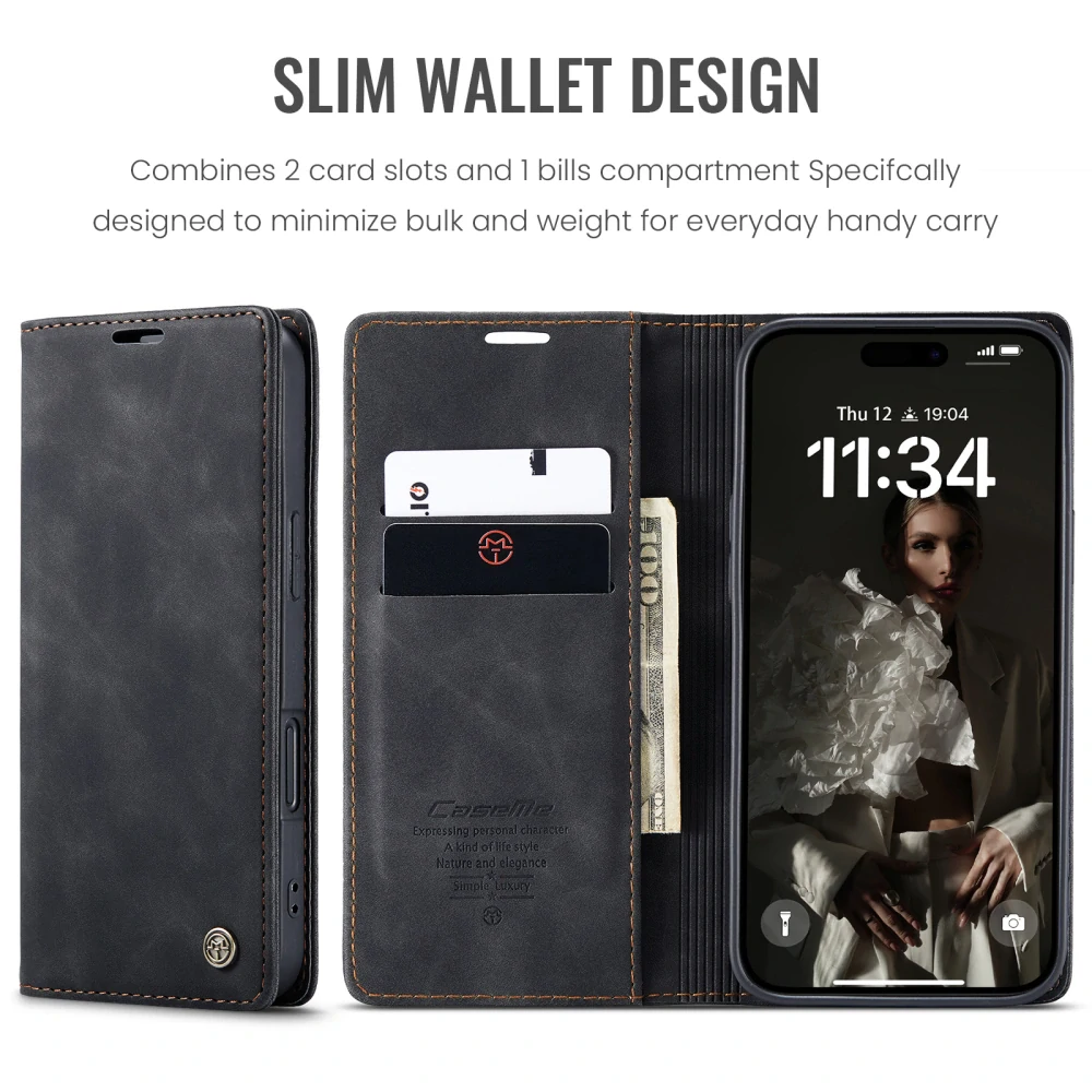 Pouzdro CASEME pro iPhone 17 černé