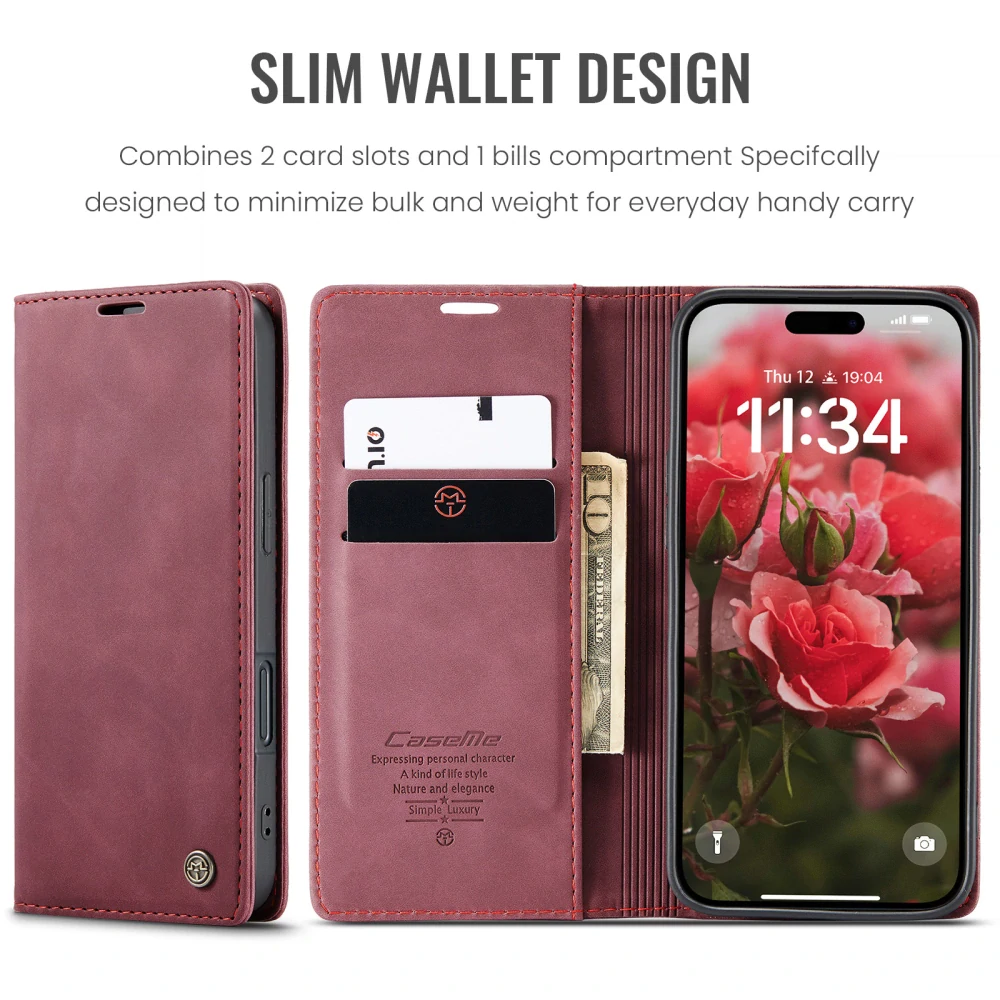 Pouzdro CASEME pro iPhone 17 červené