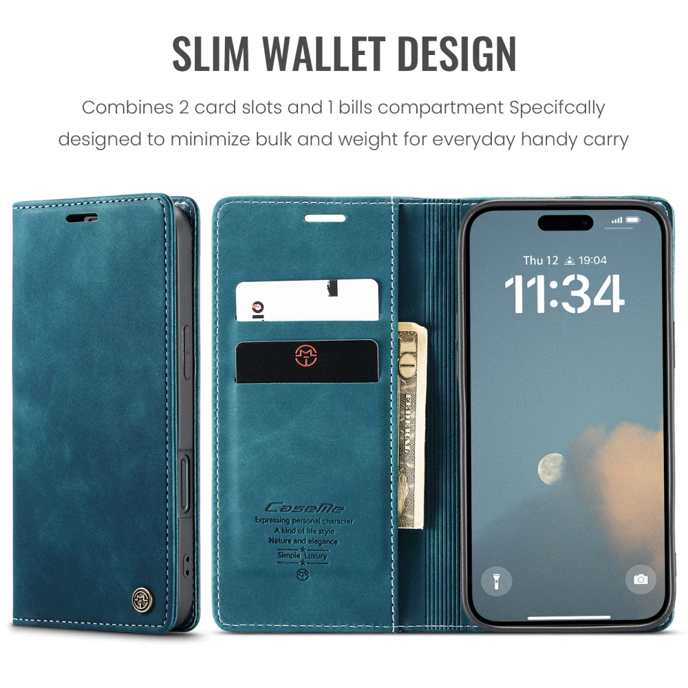Pouzdro CASEME pro iPhone 17 modré