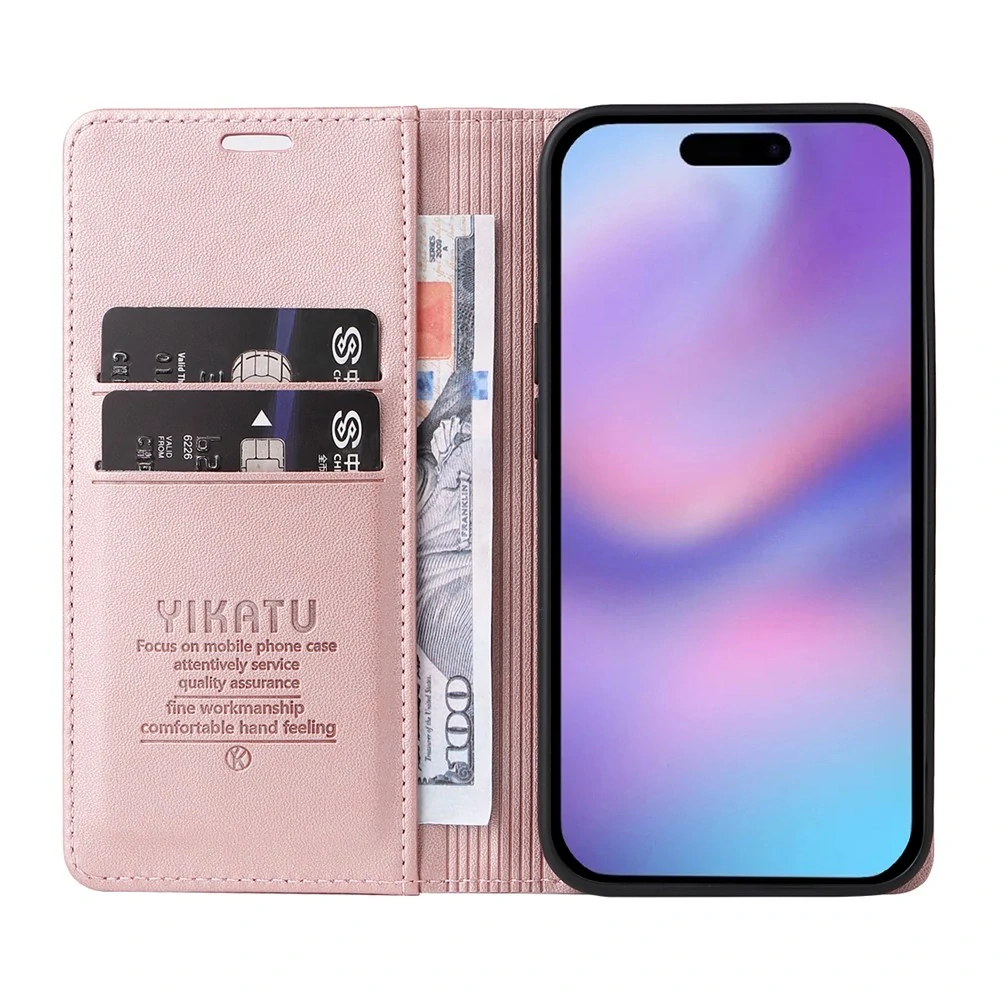 Pouzdro na iPhone 17 Yikatu růžové