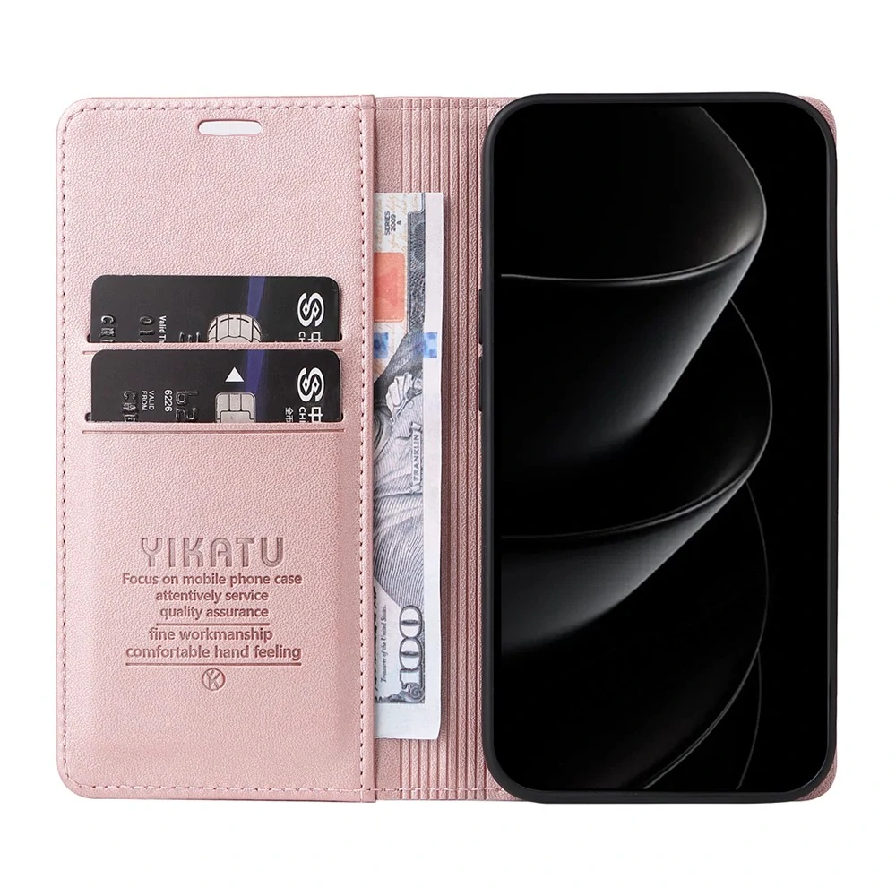 Pouzdro na iPhone 17 Pro Max Yikatu růžové