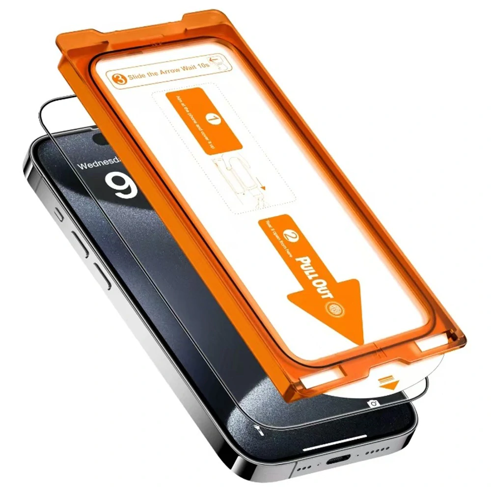 Tvrzené sklo s aplikátorem na iPhone 16