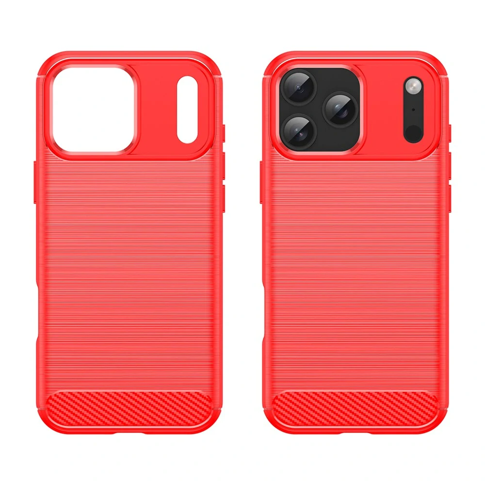 Kryt na iPhone 17 Pro Max Carbon červený