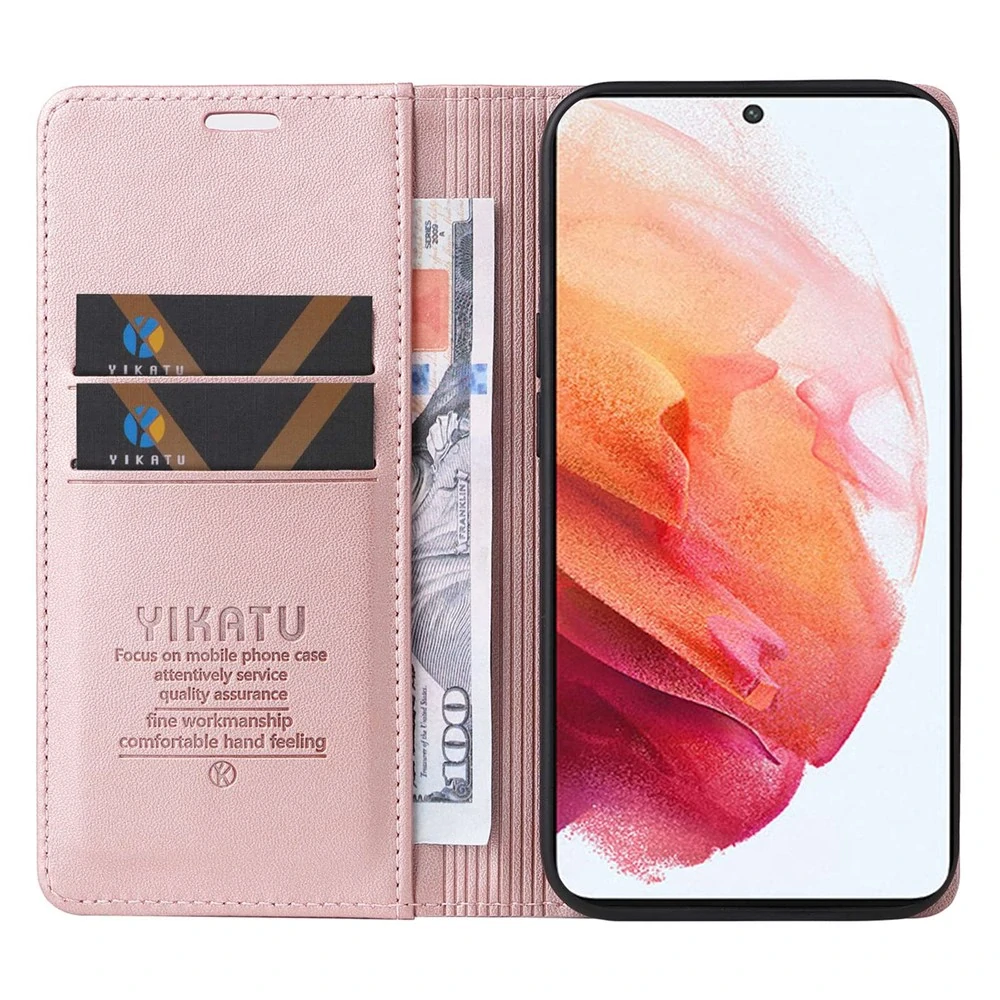Pouzdro na Samsung Galaxy S21 Yikatu růžové