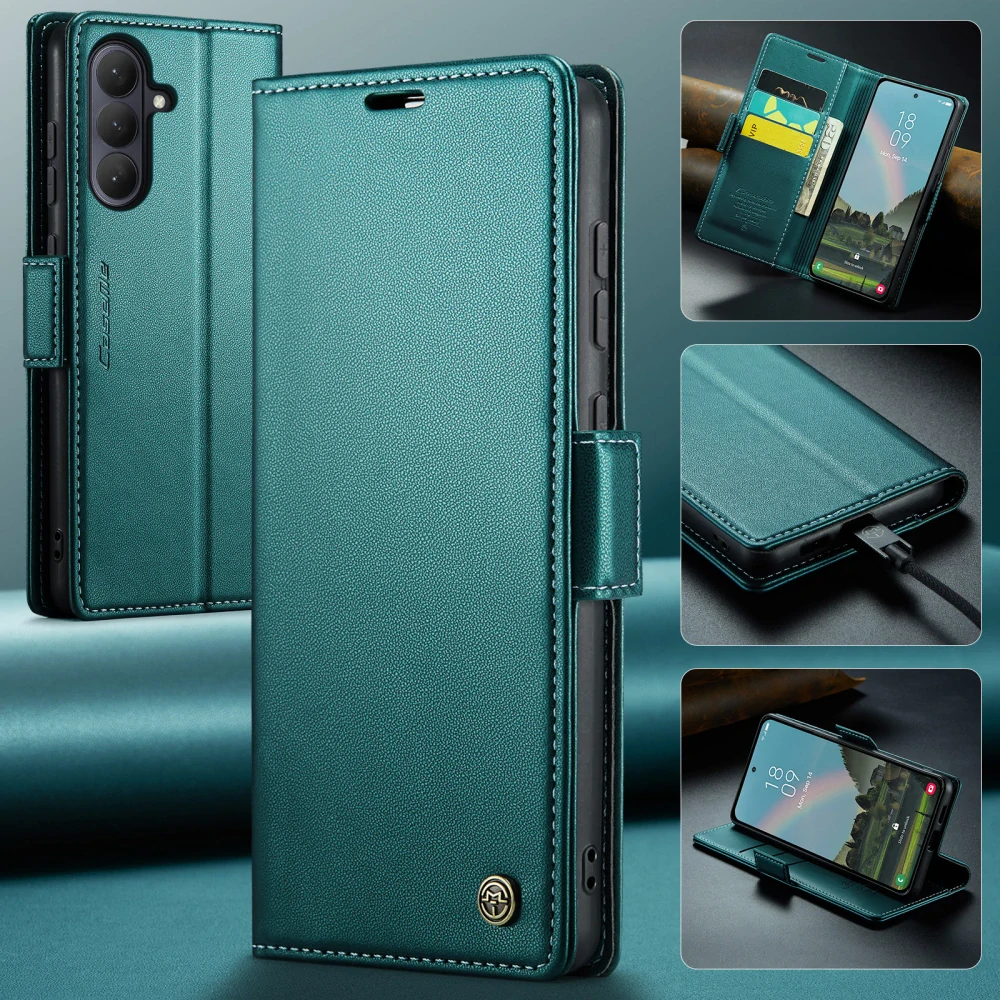 Pouzdro na Samsung Galaxy S26 CASEME smooth zelené