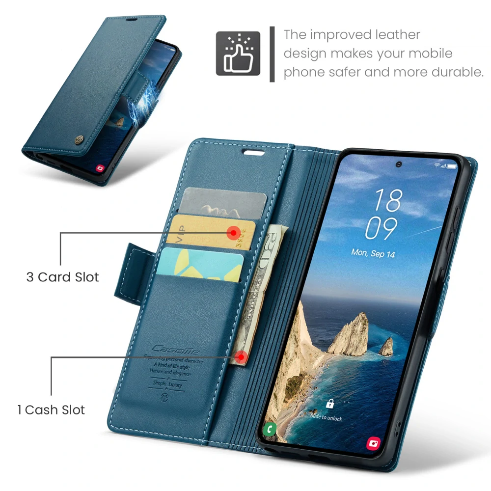 Pouzdro na Samsung Galaxy S26 Ultra CASEME smooth modré