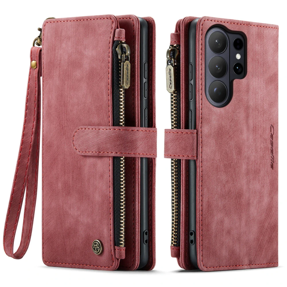 Pouzdro na Samsung Galaxy S26 Ultra CASEME Deluxe červené