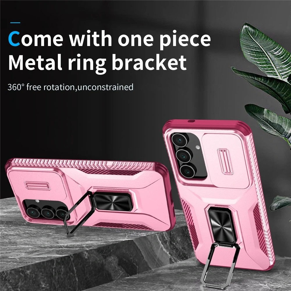 Kryt na Samsung Galaxy S25 FE odolný s krytkou na fotoaparát vínový