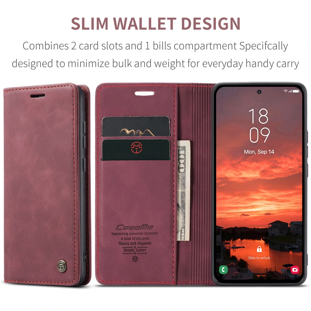 Pouzdro na Samsung Galaxy S25 FE CASEME červené