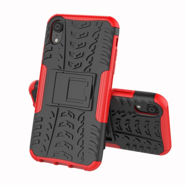 Kryt na iPhone Xr odolný Tire červený