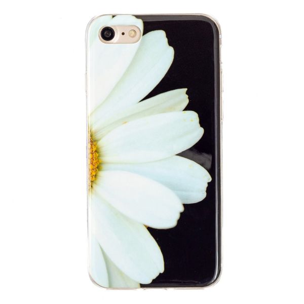 Kryt na iPhone 7 / 8 / SE ( 2020 / 2022 ) svítící Kytka černý