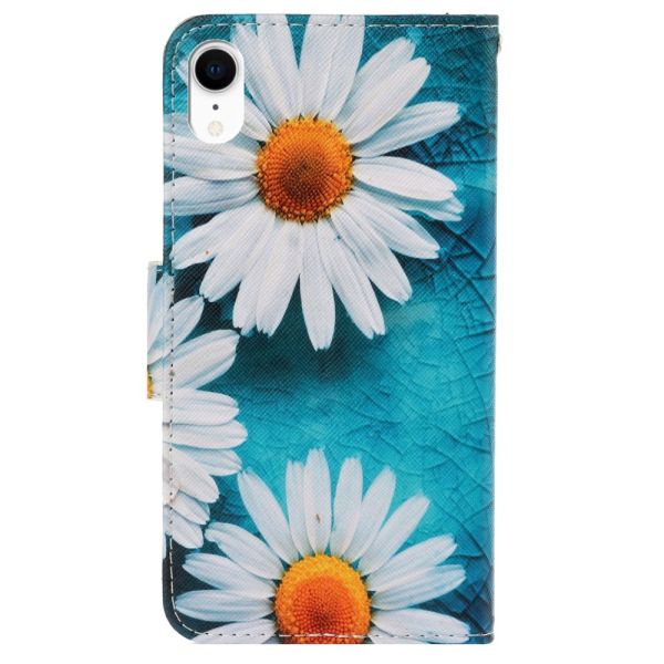 Pouzdro pro iPhone Xr Kytka modré