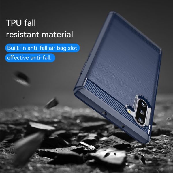 Kryt na Samsung Galaxy Note 10 Carbon tmavě modrý